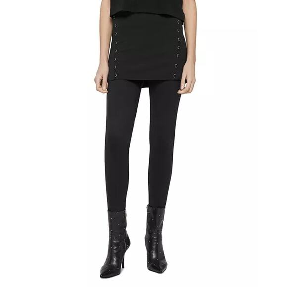 All Saints Dresses & Skirts - Allsaints Daner Terro Skirt Overlay Leggings Grunge Gothic Bottoms Black Medium